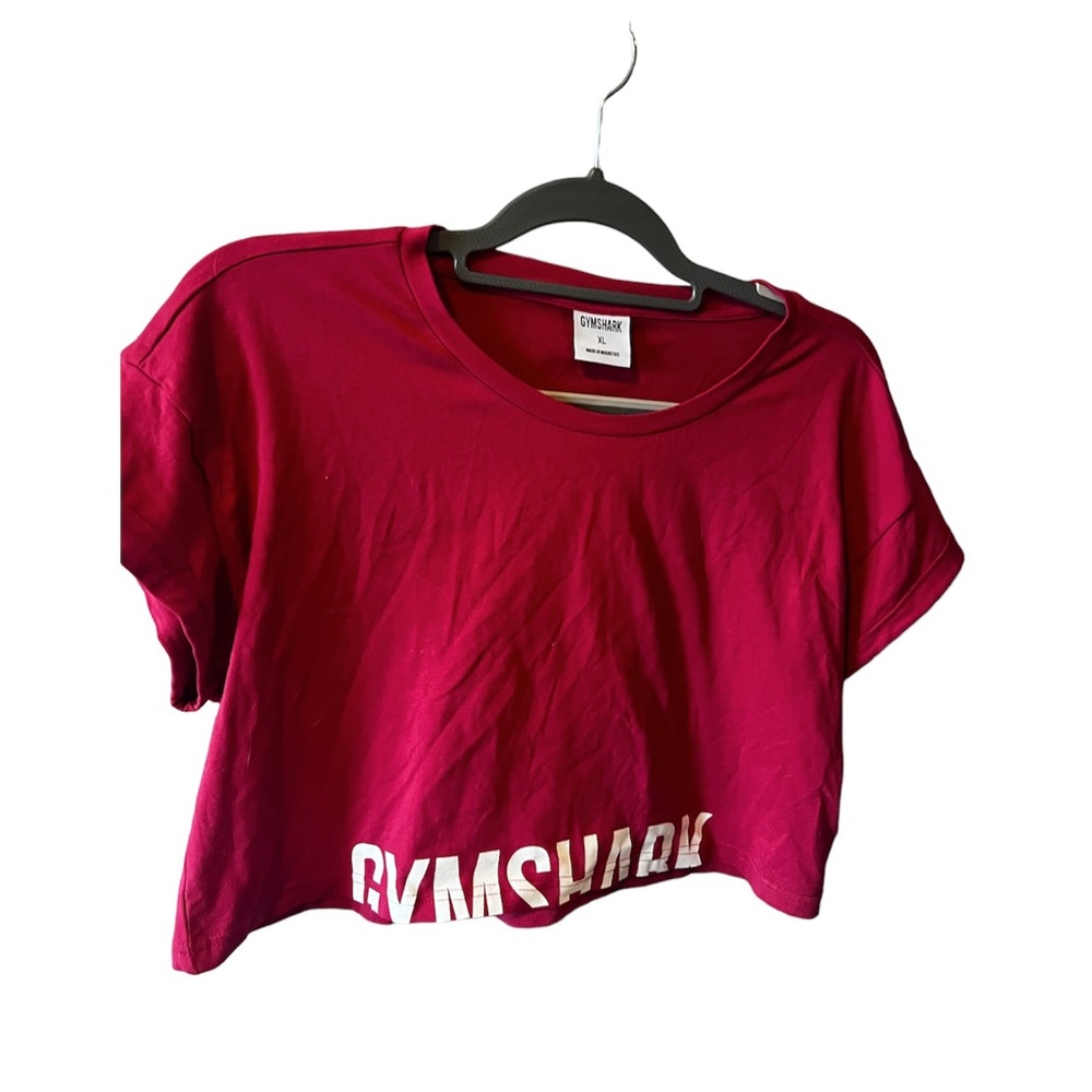 Gymshark pink fraction crop top size XL